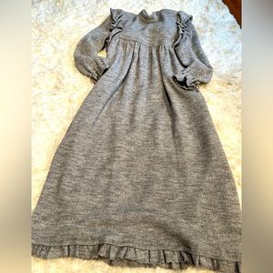 Made for Lord & Taylor in Italy. Grey Alpaca. Small. Vintage.